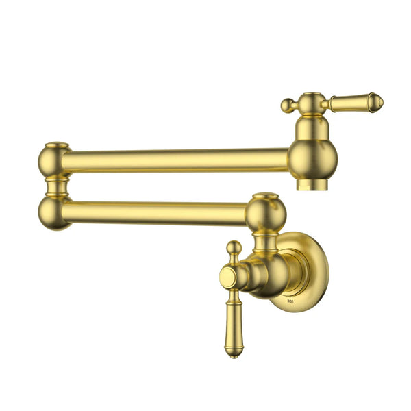 Birmingham Pot Filler - Brushed Gold