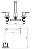 Cubica Basin Set - Chrome