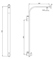 Amarna Combo Shower Set - Gunmetal