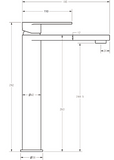 Coral Basin Mixer Tall - Gunmetal