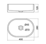 Bondi Concrete Counter Top Vanity Basin - Pale Yellow