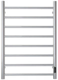 Timer Heated Towel Rail 8 Bar Round - Chrome