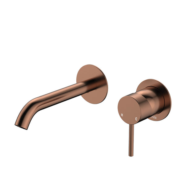 Cobre Wall Mixer & Spout Combination  - Brushed Copper