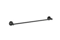 Birmingham Single Towel Rail 800mm - Matt Black