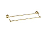 Birmingham Double Towel Rail 600mm - Brushed Gold