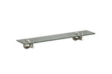 Birmingham Glass Shelf - Brushed Nickel