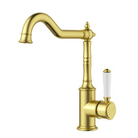 Birmingham Classical Kitchen Sink Mixer - Brushed Gold