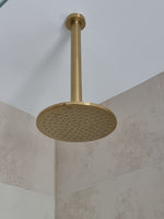 Pacifica Round Shower Head 200mm - Brushed Gold