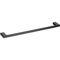 Coral Single Towel Rail 800mm - Matt Black