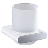 Coral Cup Holder - Chrome & White