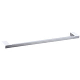 Eva Single Towel Rail 600mm - Chrome & White