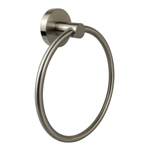 Round Towel Ring - Brushed Nickel