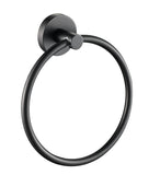 Round Towel Ring - Matt Black