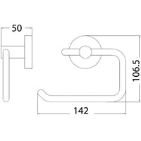 Round Toilet Paper Holder - Chrome