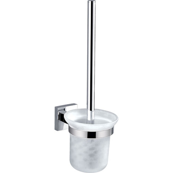 Square Toilet Brush Holder - Chrome