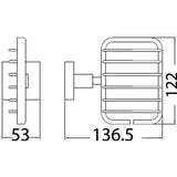 Square Soap Wire - Chrome