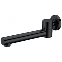 Round Swivel Bath Spout - Matt Black