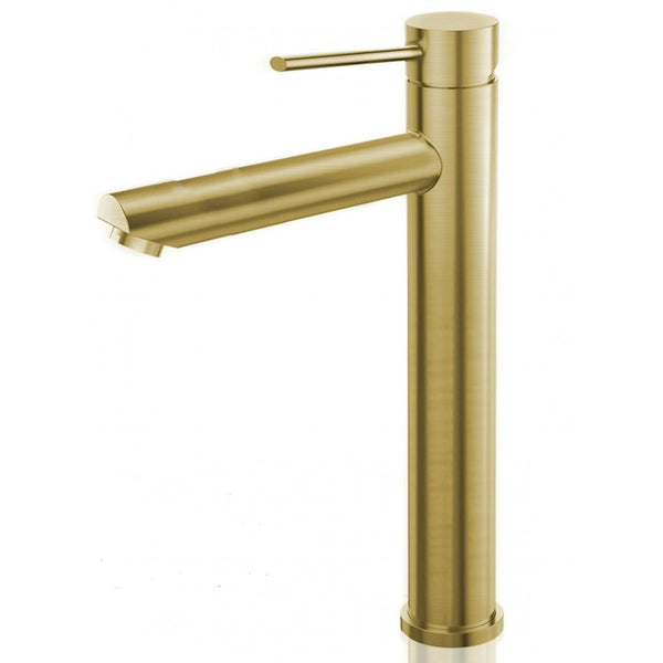 Pacifica Bella Basin Mixer Tall - Brushed Gold