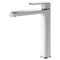 Ikon Kiama basin Mixer Tall - Chrome & White