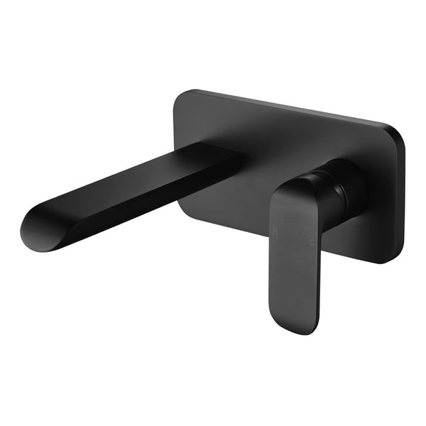 Ikon Kiama Wall Mixer & Spout Combination - Matt Black