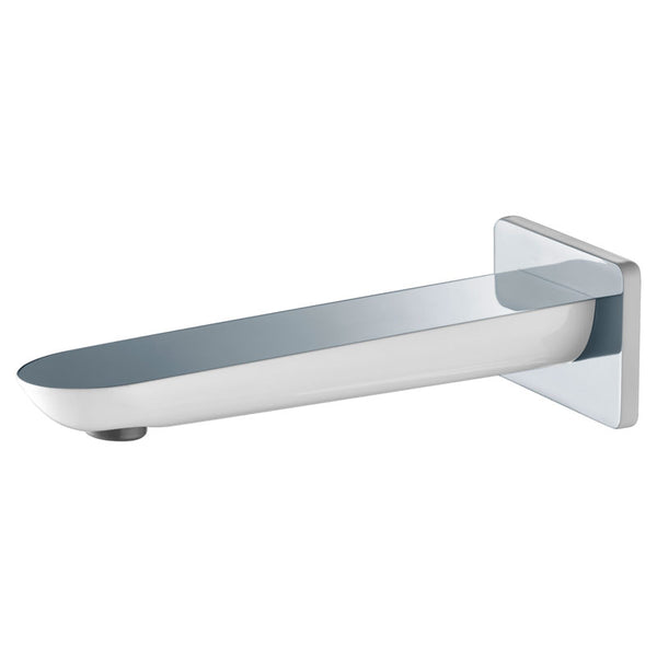 Ikon Kara Bath Spout - Chrome & White