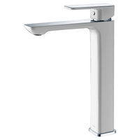 Ikon Seto basin Mixer Tall - Chrome & White