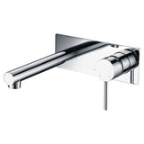 Ikon Hali Wall Spout & Mixer Combination - Chrome