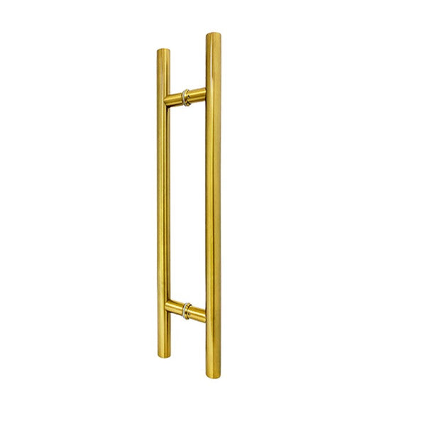 Brushed Gold Finish 1000mm Round Door Pull (Pair) - Kiama Series