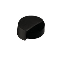 Round Button Shape Door Stop - Matt Black Finish