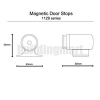 Magnetic Door Stop (1129) - Brushed Stainless Steel