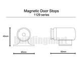 Magnetic Door Stop (1129) - Brushed Stainless Steel