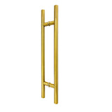 Brushed Gold Finish 1200mm Round Door Pull (Pair) - Kiama Series