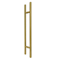 Antique Brass Finish 1500mm Round Door Pull (Pair) - Kiama Series