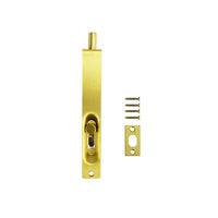 Door Flush Bolt 150mm - Brushed Gold