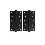 150mm Extra Large Door Hinges (Pair) - Matt Black Finish