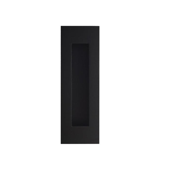 Matt Black Sliding Flush Pull - 150mm x 50mm