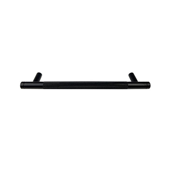 Matt Black Finish Ridged kitchen Handle (160mm) - Viper Series