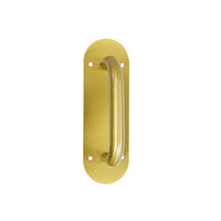 Oval Shaped Push and Pull Door Plate - Antique Brass Finish