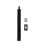 Door Flush Bolt 200mm - Matt Black Finish