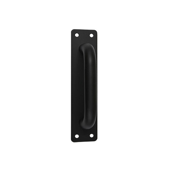 200mm Push and Pull Door Plate - Matt Black Finish