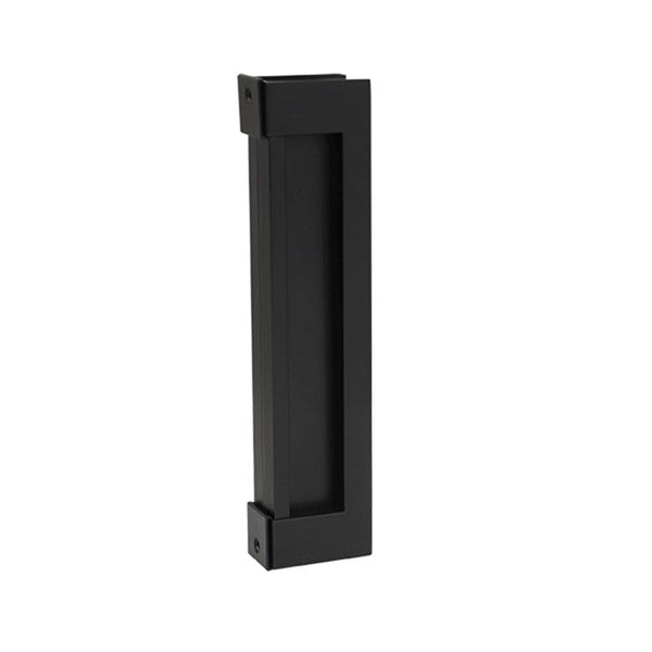 Large Sliding Flush Pull Pair (245mm x 55mm) - Matt Black Finish