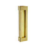 Large Sliding Flush Pull Pair (245mm x 55mm) - Brushed Gold