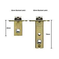 Brushed Gold Finish Entrance Lock Set  - Eva Series