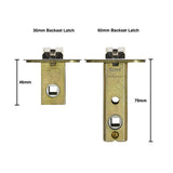 Brushed Gold Finish Entrance Lock Set  - Eva Series