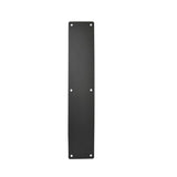 400 x 80mm Door Push Plate - Matt Black Finish