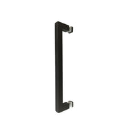 Single Matt Black Entry Door Pull Handle 400mm - Talia Series