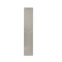 400 x 80mm Door Push Plate - Brushed Stainless Steel Finish