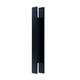 800mm x 100mm Matt Black Door Plate (Pair) - King Series