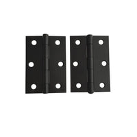 Matt Black Door Hinges (Pair) - 85 x 60 x 1.6mm