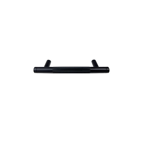 Matt Black Finish Ridged kitchen Handle (96mm) - Viper Series